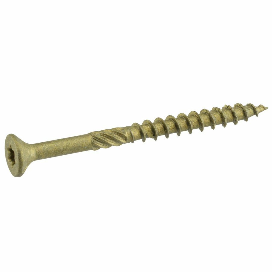 Hardware * | Power Pro Premium Exterior Wood Screws, Star Drive, 1 Lb Box, 48596, #8 X 1-3/4 In