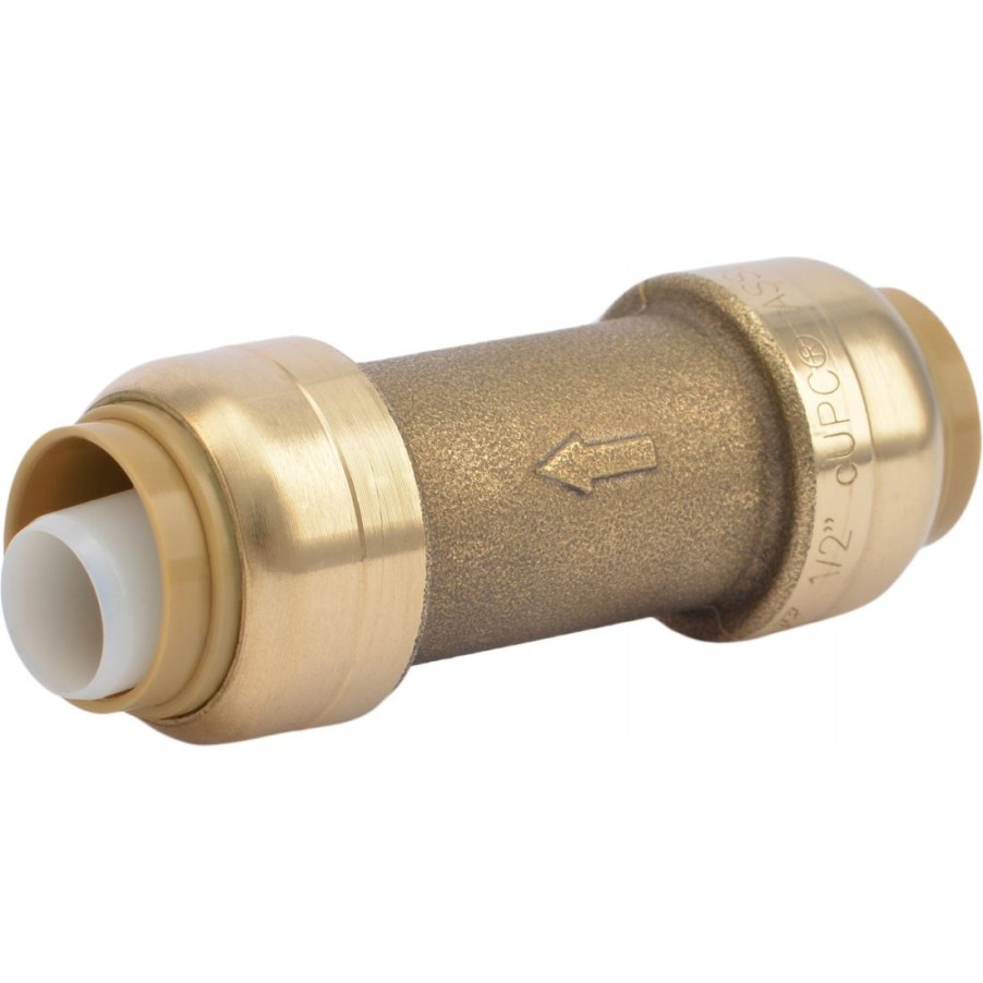 Plumbing * | Sharkbite Push-To-Connect Copper Brass Check Valve, 1/2 In, U2008-0000Lfa