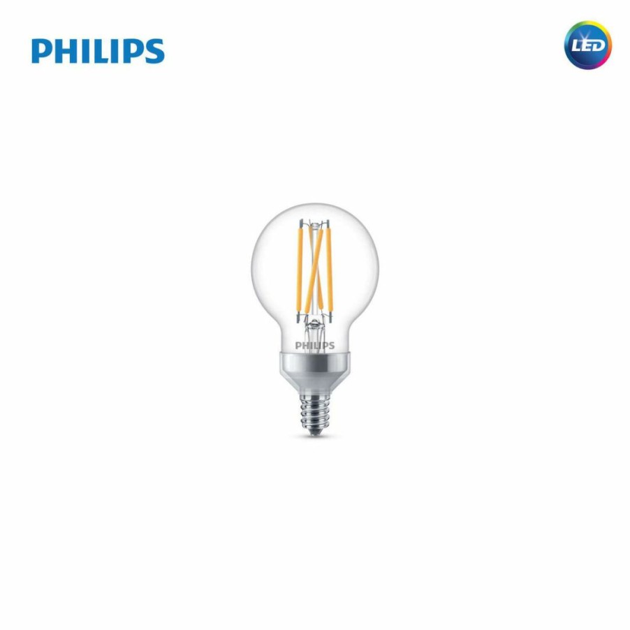 Paints & Stains * | Philips Led Bulb, 4.5 Watt (40 Watt Equivalent), Soft White, 300 Lumens, 2-Pack, 548917