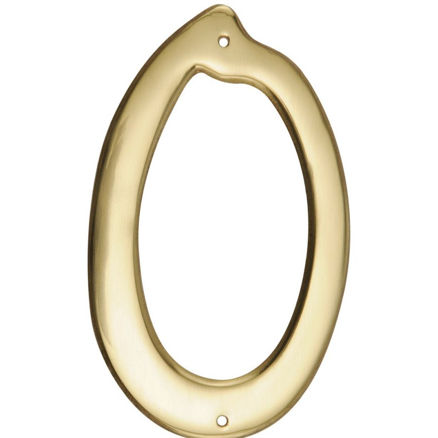 Hardware * | Hillman Brass Nail-On House Number, 847042, 4 In