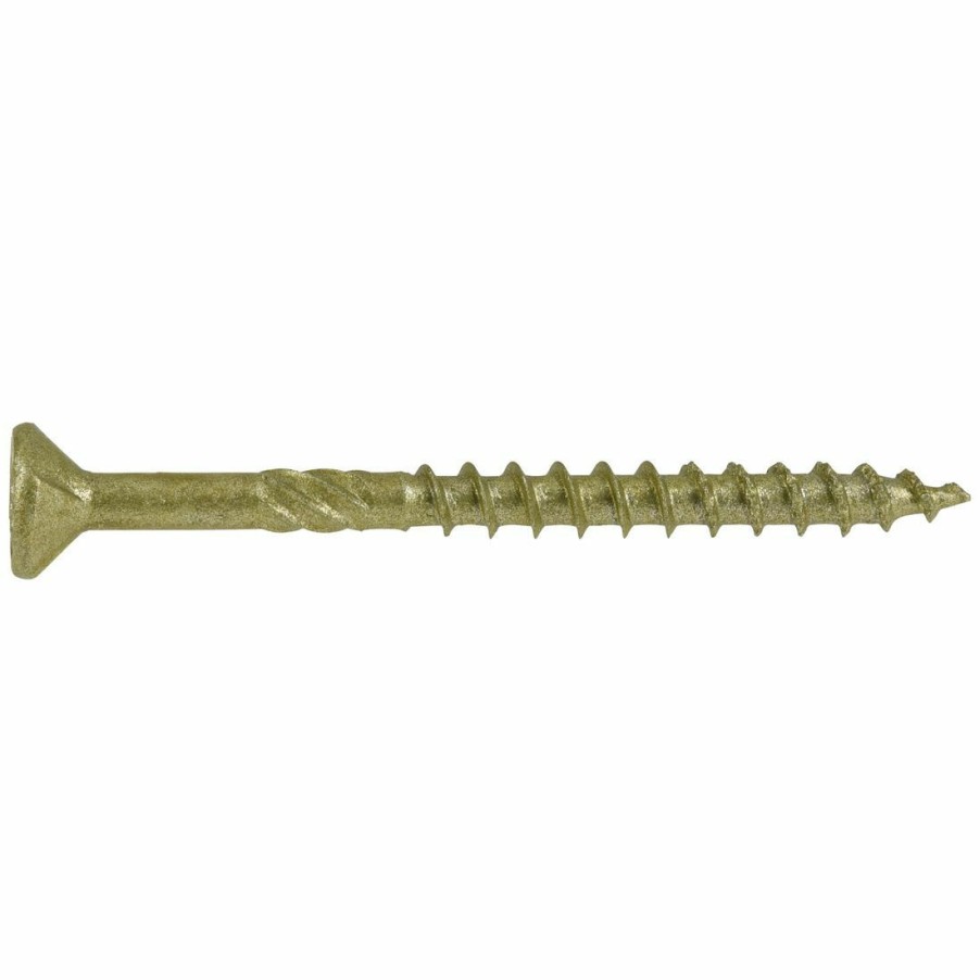 Hardware * | Power Pro Premium Exterior Wood Screws, Star Drive, 5 Lb Box, 48608, #8 X 2 In