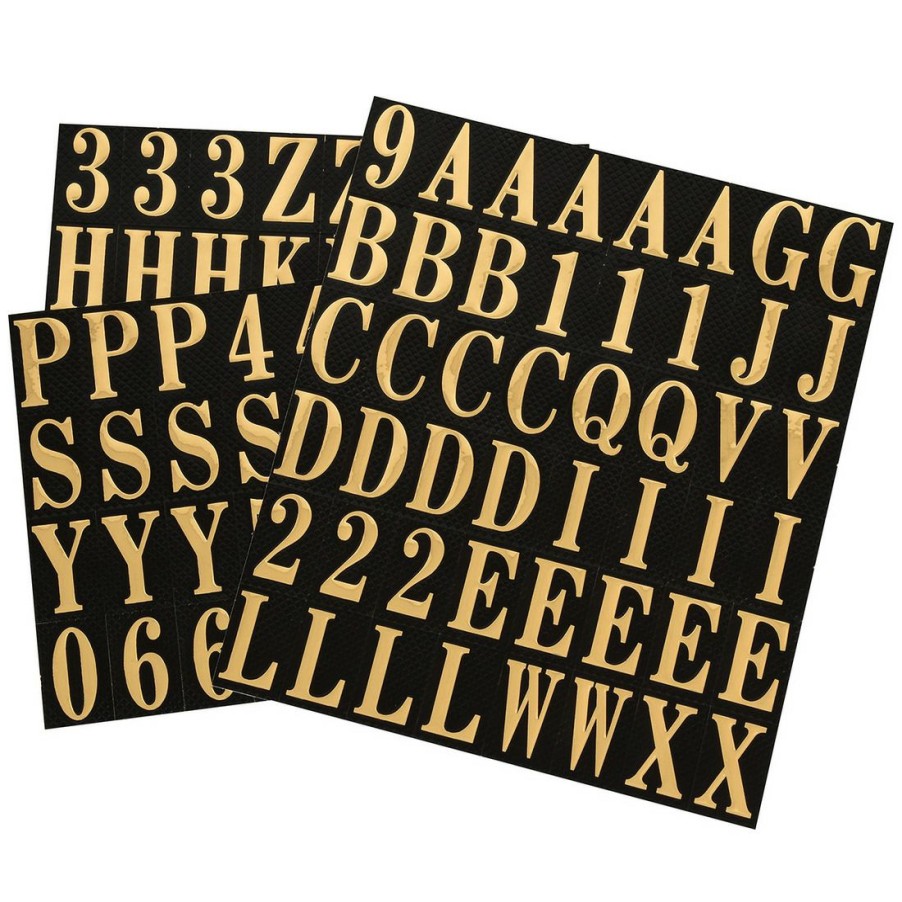 Hardware * | Hillman Square Cut Self Adhesive Letters & Numbers, 842266, 1 In