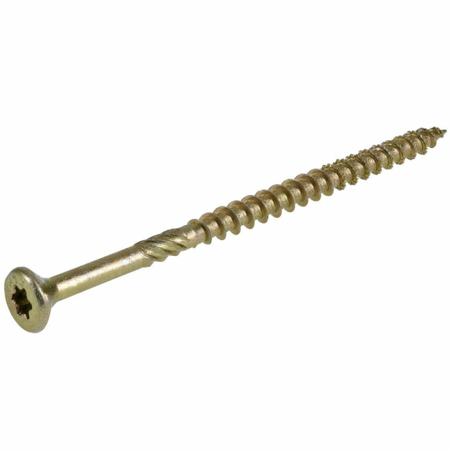 Hardware * | Power Pro Premium Interior Wood Screws, Star Drive, 25-Pack, 42475, #10 X 3-1/2 In