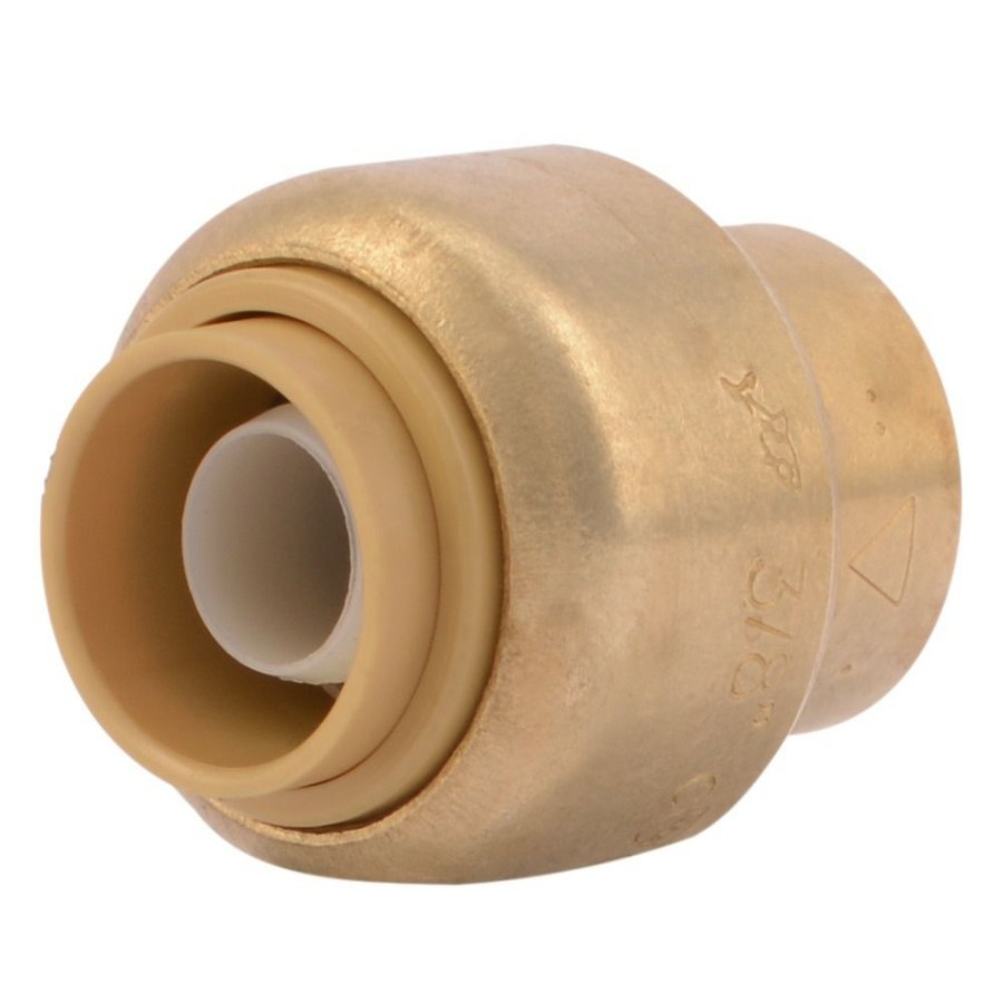 Plumbing * | Sharkbite Push-To-Connect Brass End Stop Fitting, 3/8 In, U512Lfa