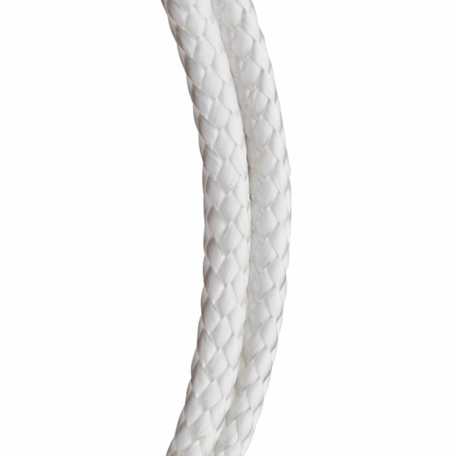 Hardware * | Koch Industries Nylon Diamond Braid White Rope, 1/8 X 48 Ft, 5230823