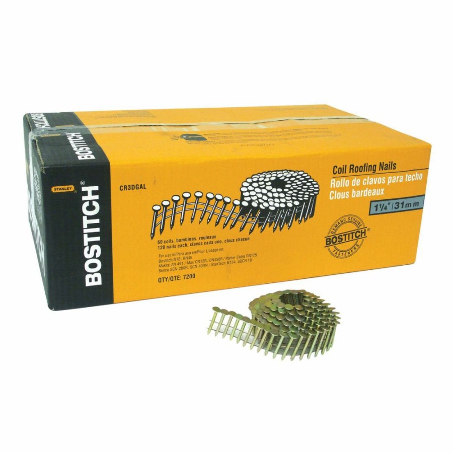 Hardware * | Bostitch Roofing Nail, 1-1/4 In, Cr3Dgal