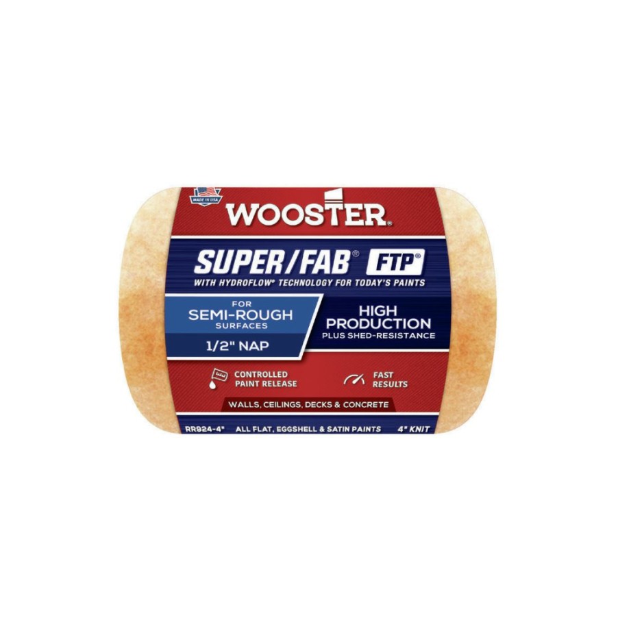 Paints & Stains * | Wooster Super/Fab Ftp 1/2 Inch Roller, Rr924 4