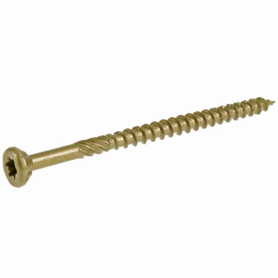 Hardware * | Power Pro Premium Exterior Wood Screws, Star Drive, 5 Lb Box, 48611, #9 X 3 In