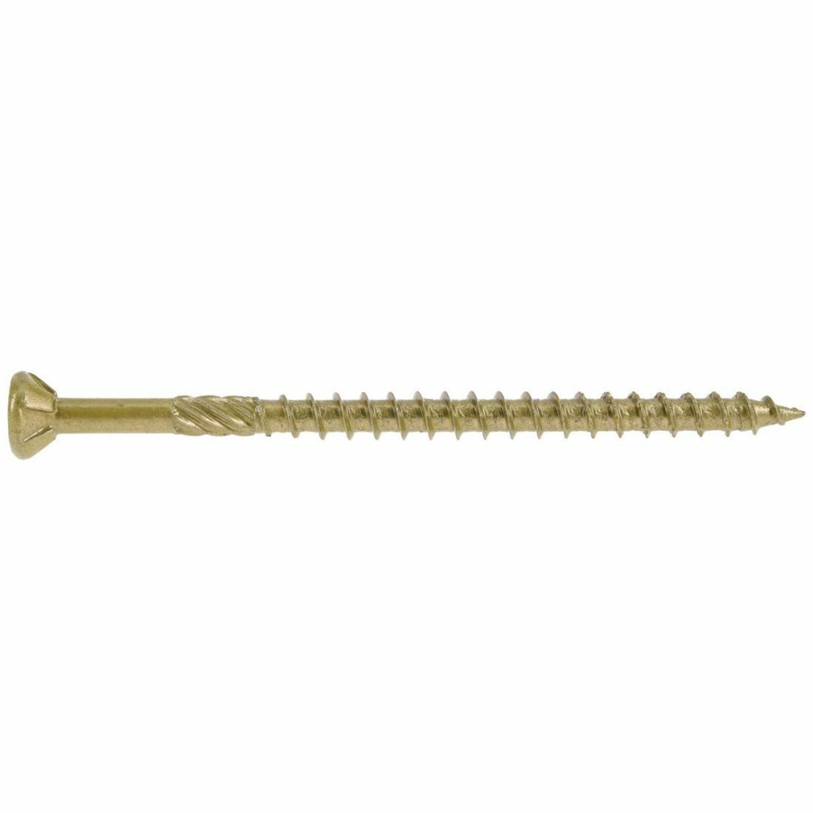 Hardware * | Power Pro Premium Exterior Wood Screws, Star Drive, 5 Lb Box, 48611, #9 X 3 In