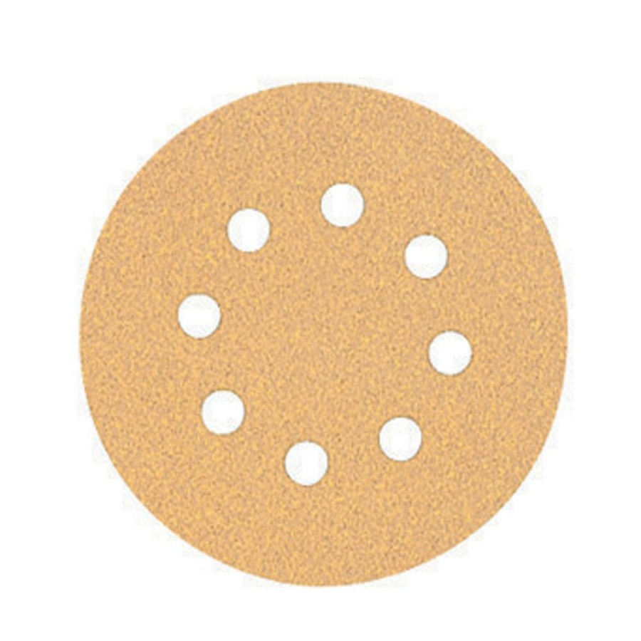 Sandpaper & Abrasives * | Dewalt 8 Hole 220 Grit Hook And Loop Random Orbit Sandpaper, 5 In 5-Pack, Dw4306