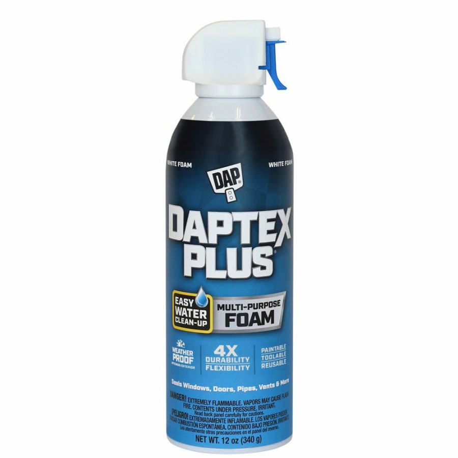 Tape & Adhesive * | Dap Daptex Plus Multi-Purpose Foam Sealant, 7079818836, Bright White, 12 Oz