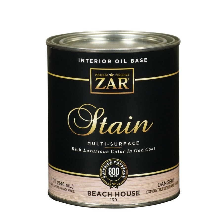 Paints & Stains * | Zar Interior Oil Base Stain, 13912, Beach House, 1 Quart