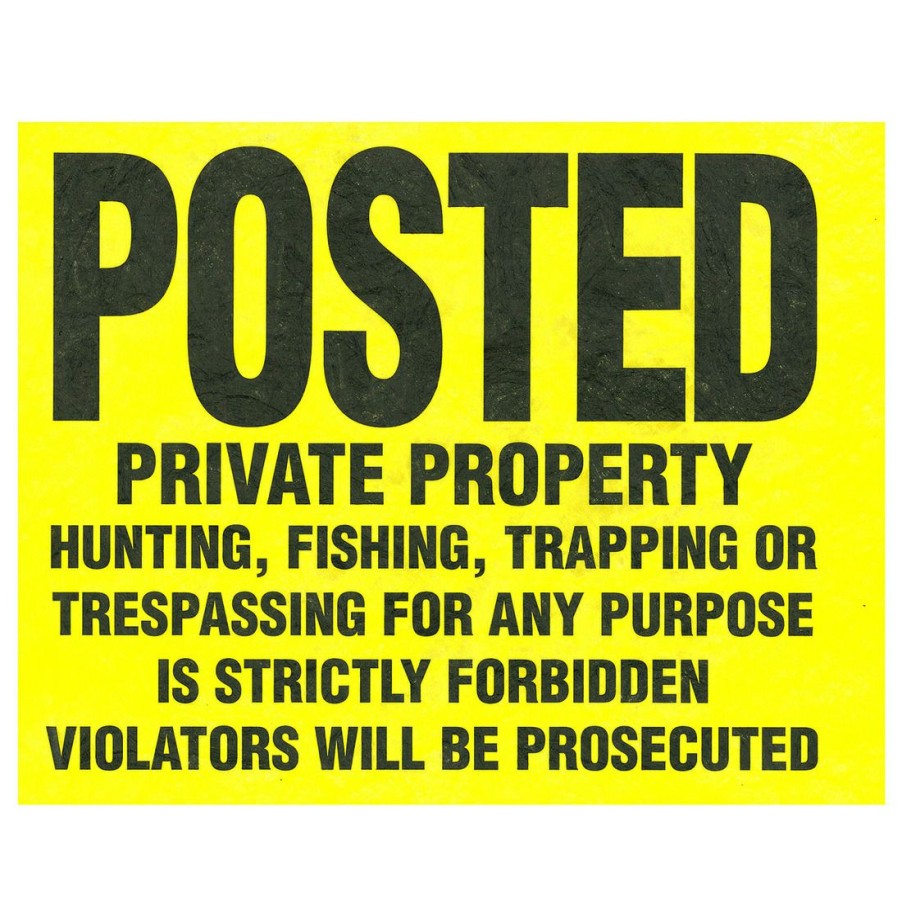 Hardware * | Hillman Posted Private Property Tyvek Sign 100 Pack, 845771, 11 In X 11 In