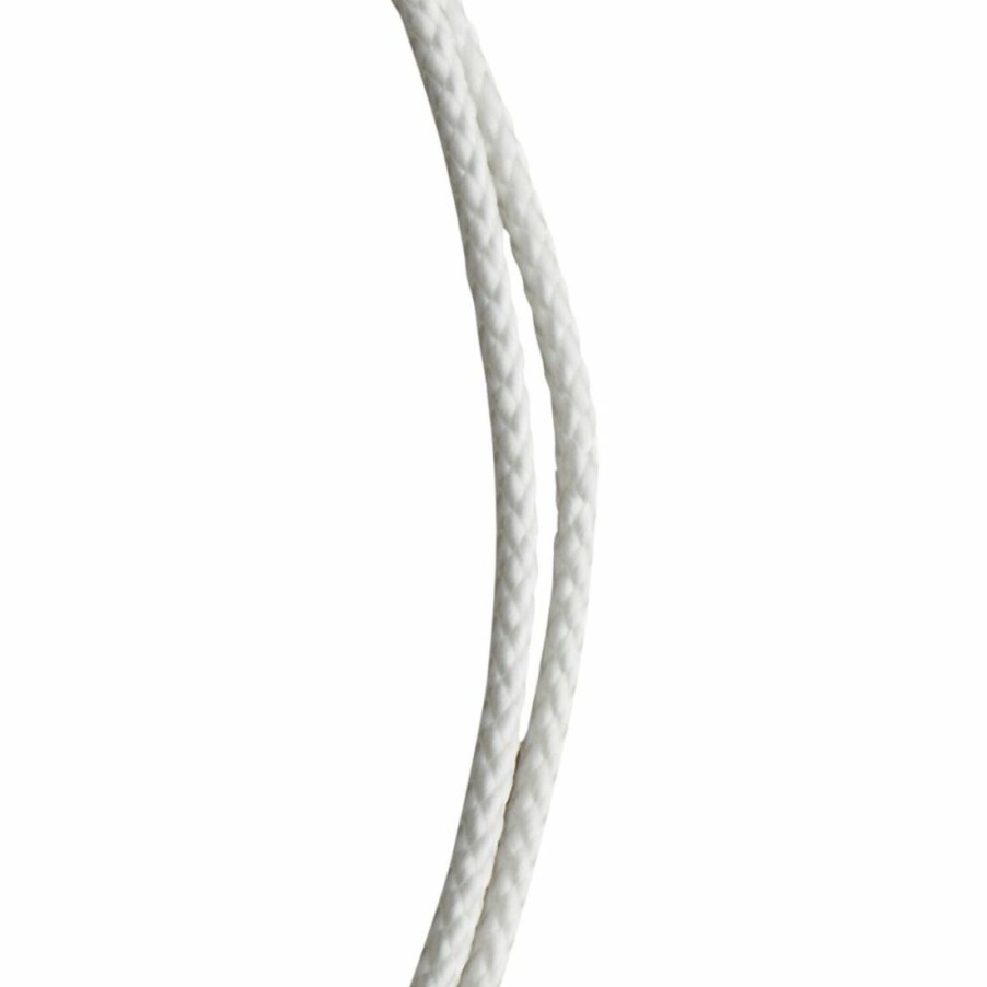 Hardware * | Koch Industries Nylon Diamon-Braid White Cord #4 1/8 X 48 Ft, 5560411