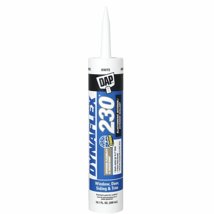 Tape & Adhesive * | Dap Dynaflex 230 Premium Elastomeric Sealant, 7079818275, White, 10.1 Oz