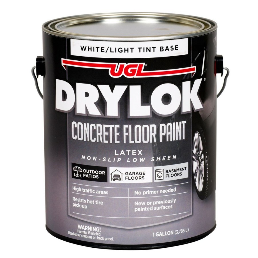 Paints & Stains * | Drylok Concrete Floor Paint, 21213, White, 1 Gallon