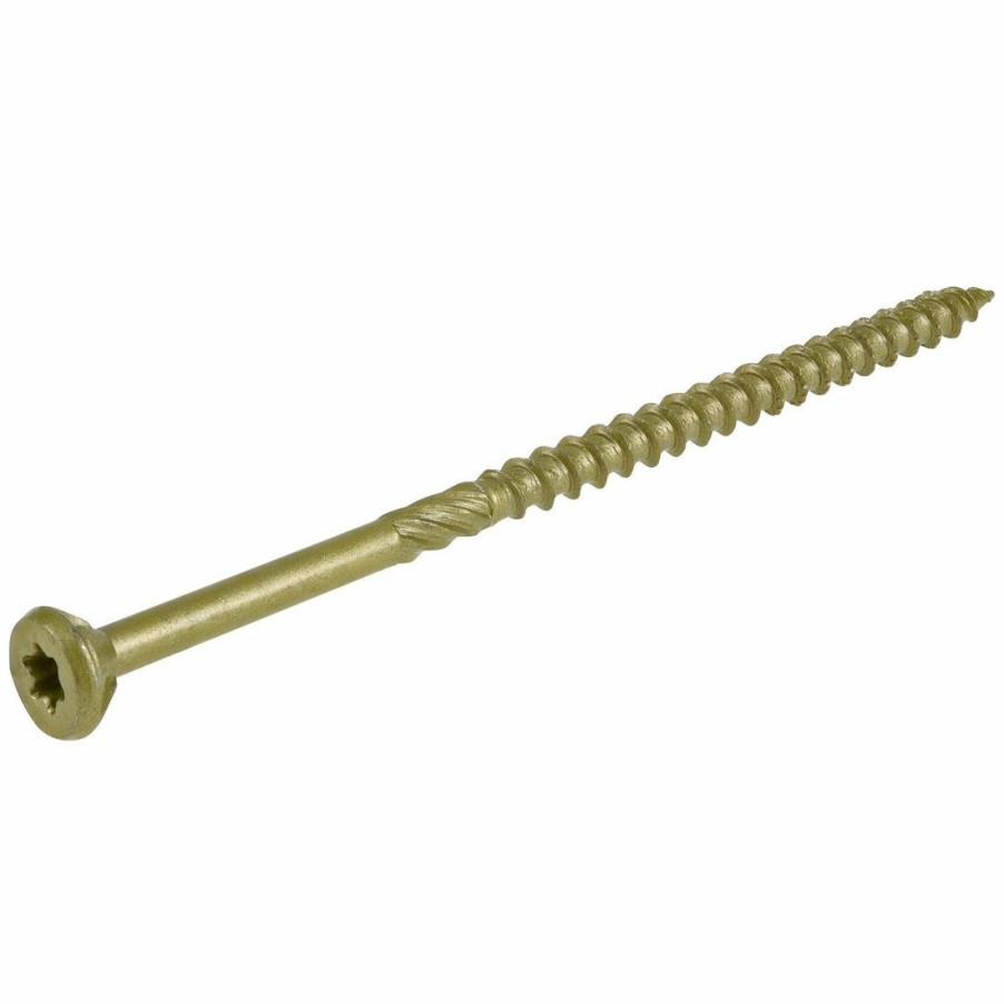 Hardware * | Power Pro Premium Exterior Wood Screws, Star Drive, 1 Lb Box, 48604, #10 X 4 In