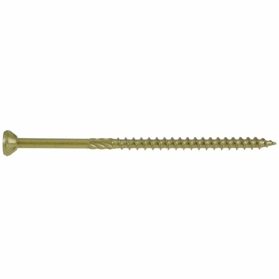 Hardware * | Power Pro Premium Exterior Wood Screws, Star Drive, 1 Lb Box, 48604, #10 X 4 In