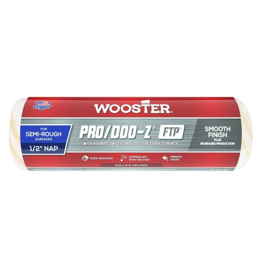 Paints & Stains * | Wooster Pro/Doo-Z Ftp 1/2 Inch Roller, Rr667-9