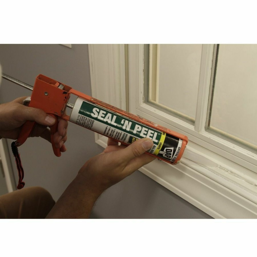 Tape & Adhesive * | Dap Seal 'N Peel Removable Caulk, 7079818351, Crystal Clear, 10.1 Oz