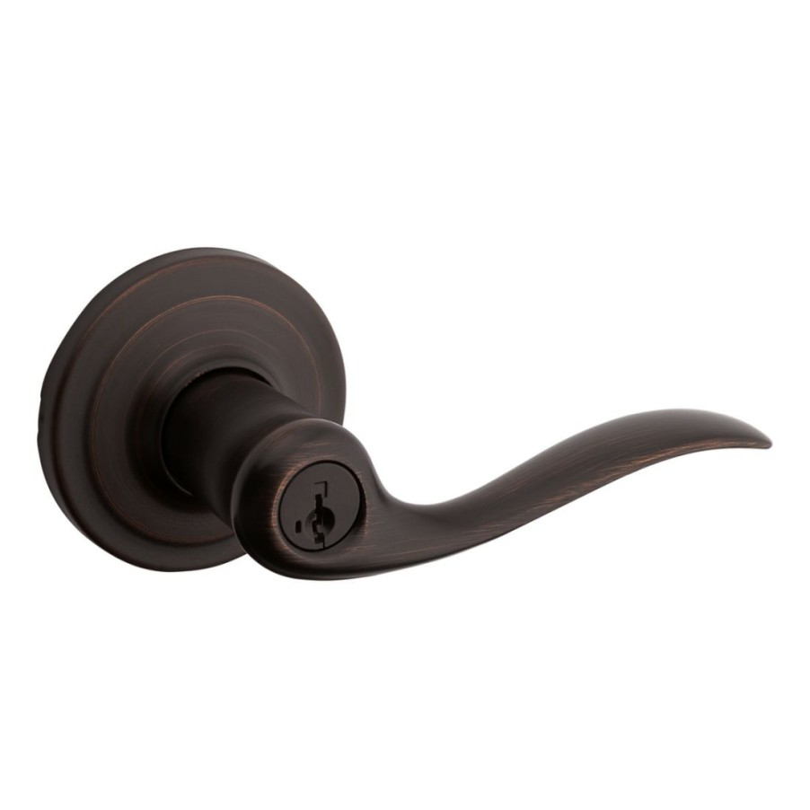 Hardware * | Kwikset Tustin Entry Lever With Smartkey, 97402-733, Venetian Bronze