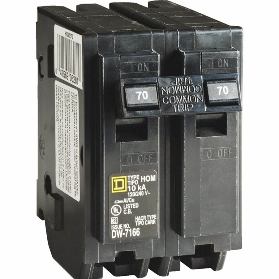 Paints & Stains * | Square D Homeline Circuit Breaker 2-Pole, 70A, 120 / 240 V, 10 Ka, Hom270Cp