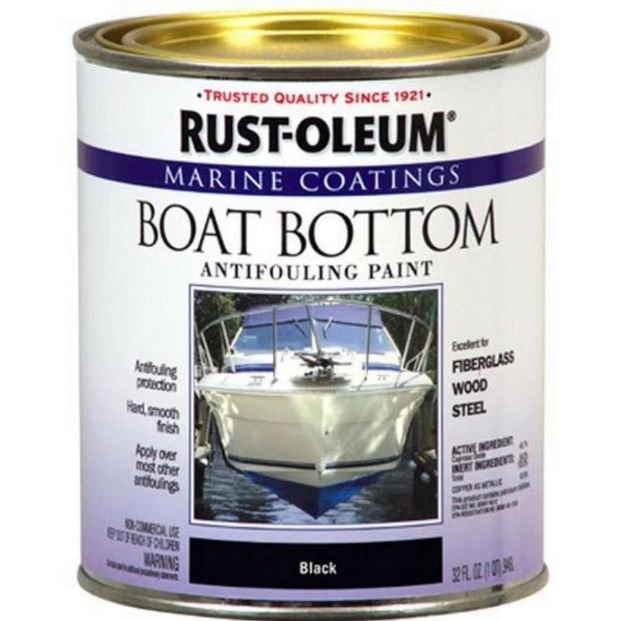 Paints & Stains * | Rust-Oleum Marine Coatings Boat Bottom Antifouling Paint, 207012, Black, 32 Oz