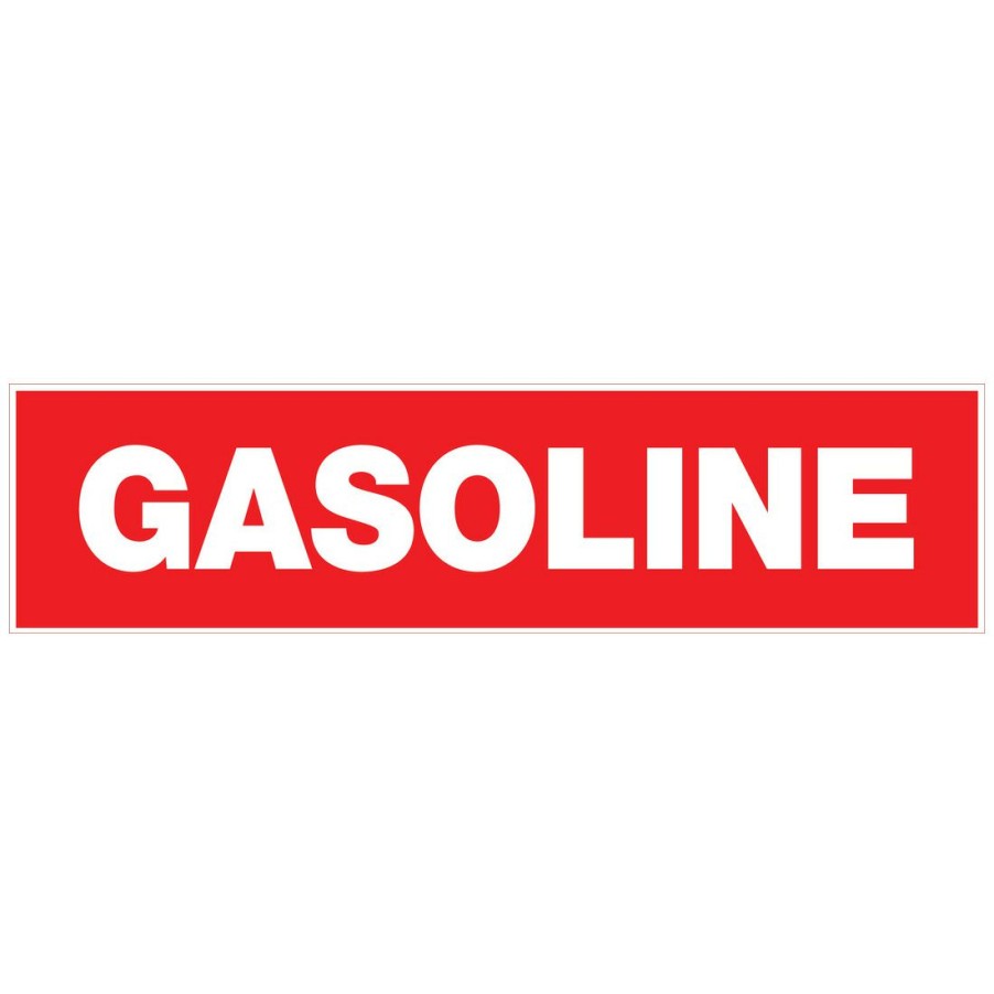 Hardware * | Hillman Adhesive Gasoline Sign, 845628, 2 In X 8 In