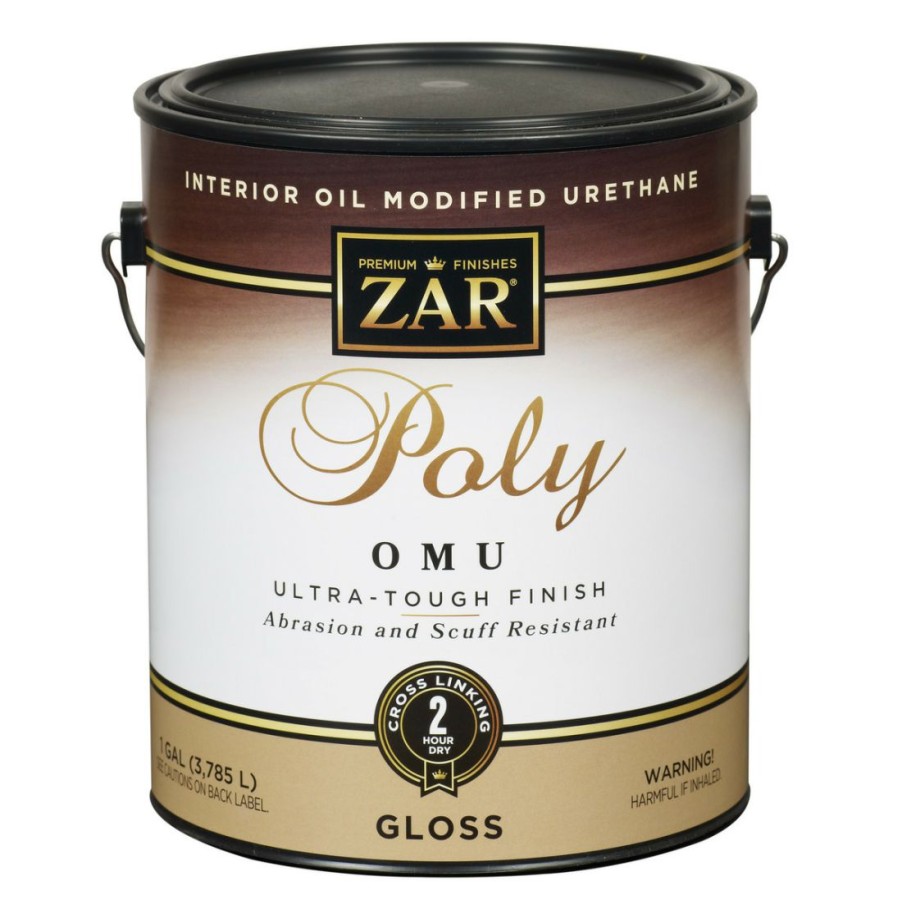 Paints & Stains * | Zar Interior Oil Modified Urethane Poly Omu, Gloss, 36013, 1 Gallon