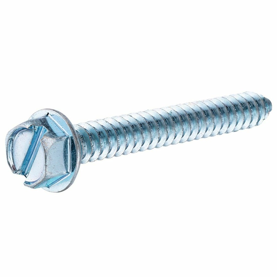 Hardware * | Hillman Zinc Slotted Hex Head Sheet Metal Screws, 5-Pack, 5340, #12 X 3/4 In