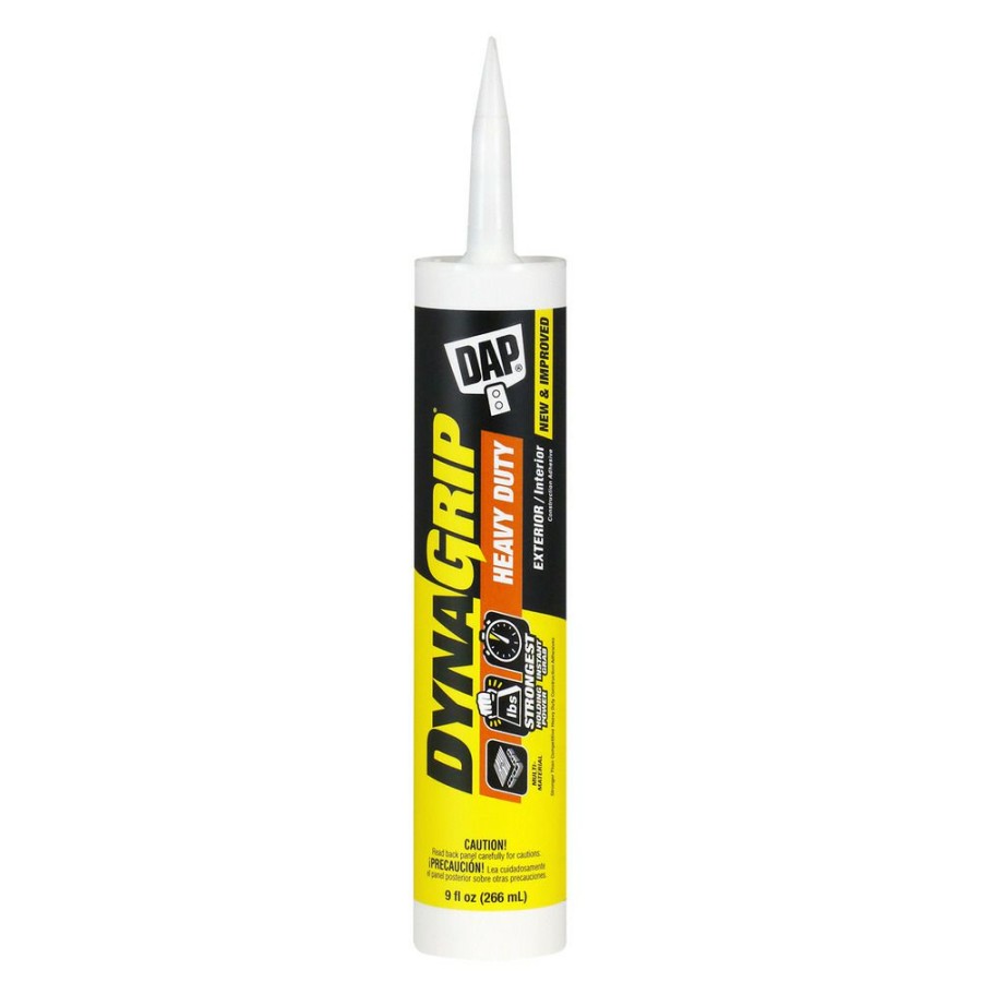 Tape & Adhesive * | Dap Dynagrip Heavy Duty Construction Adhesive, 7079827509, White, 9 Oz