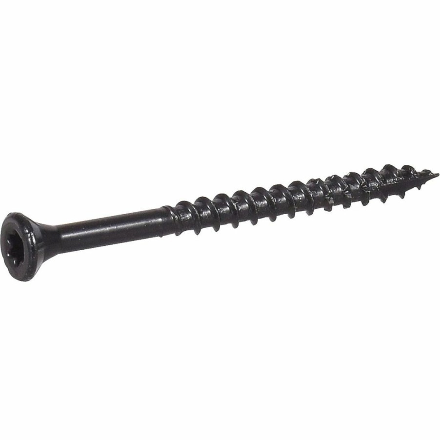 Hardware * | Deck Plus Star Drive Wood & Deck Screws, Black, 42659, #10 X 3 In