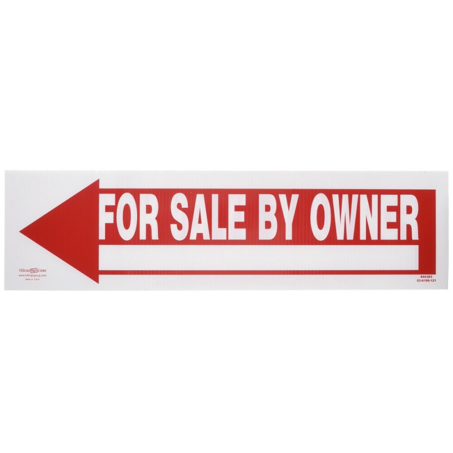 Hardware * | Hillman For Sale By Owner Sign, 844383, 9 In X 24 In