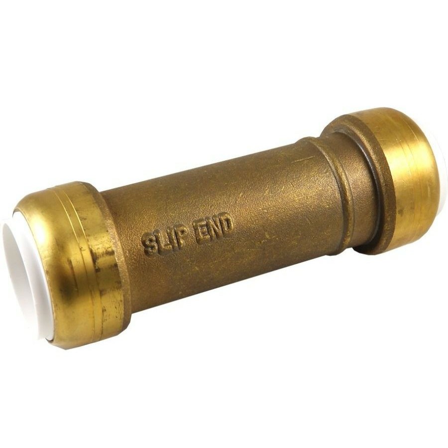 Plumbing * | Sharkbite Push-To-Connect Brass Pvc Slip Coupling, 3/4 In, Uip3016A