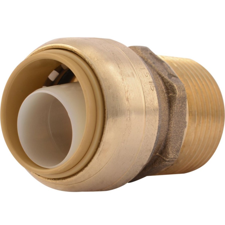 Plumbing * | Sharkbite Push-To-Connect Brass Adapter Fitting, 3/4 In X 3/4 In Mnpt, U134Lfa