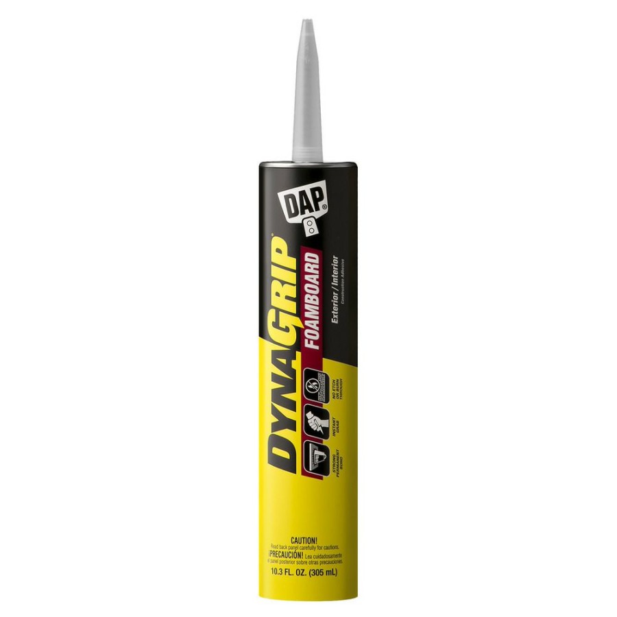 Tape & Adhesive * | Dap Dynagrip Foamboard Construction Adhesive, 7079827519, White, 10.3 Oz