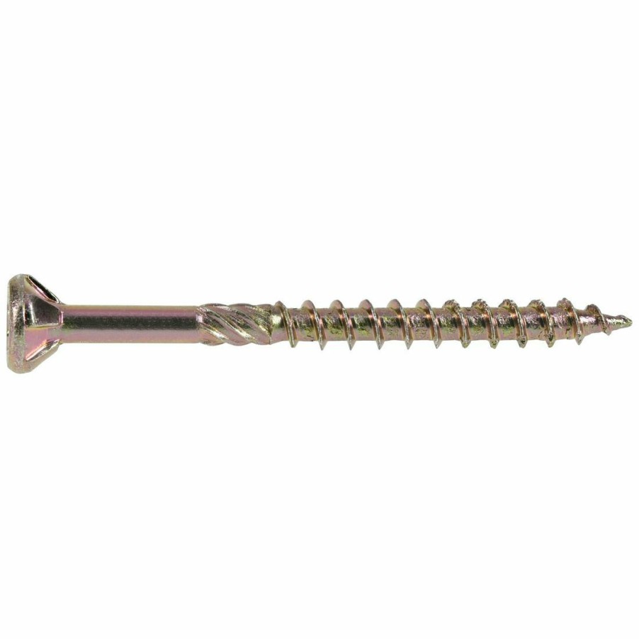 Hardware * | Power Pro Premium Interior Wood Screws, Star Drive, 50-Pack, 42470, #8 X 2 In