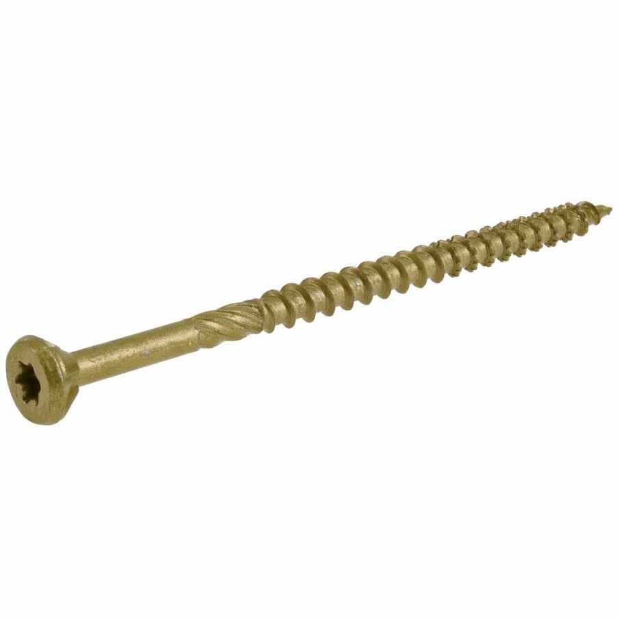 Hardware * | Power Pro Premium Exterior Wood Screws, Star Drive, 1 Lb Box, 48603, #10 X 3-1/2 In