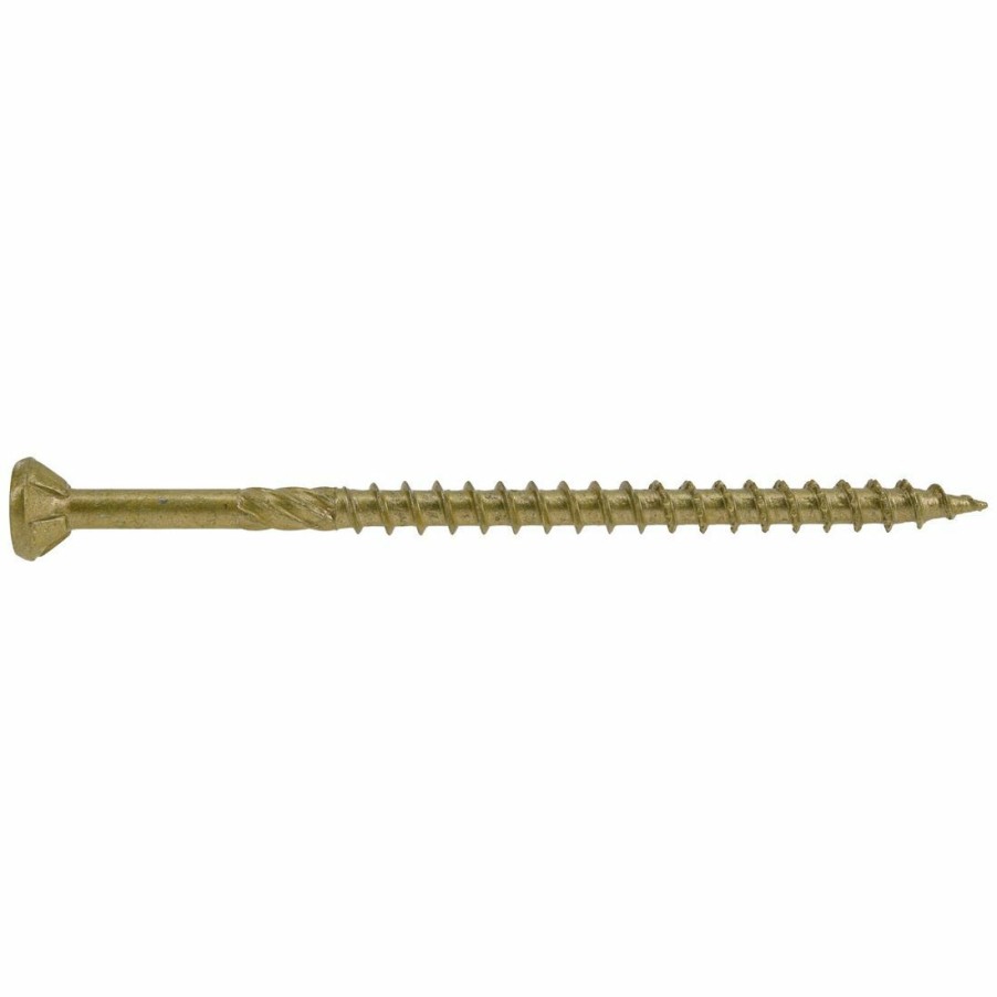 Hardware * | Power Pro Premium Exterior Wood Screws, Star Drive, 1 Lb Box, 48603, #10 X 3-1/2 In