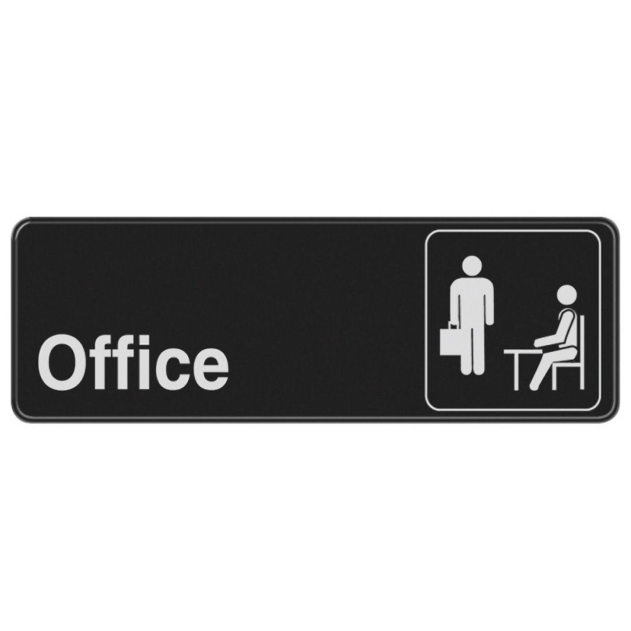 Hardware * | Hillman Adhesive Office Sign, 841754, 3 In X 9 In