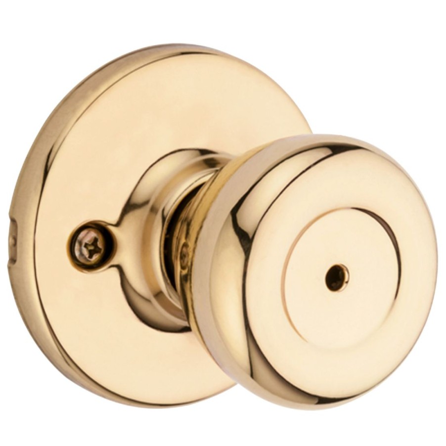 Hardware * | Kwikset Tylo Bed / Bath Knob, 93001-870, Polished Brass