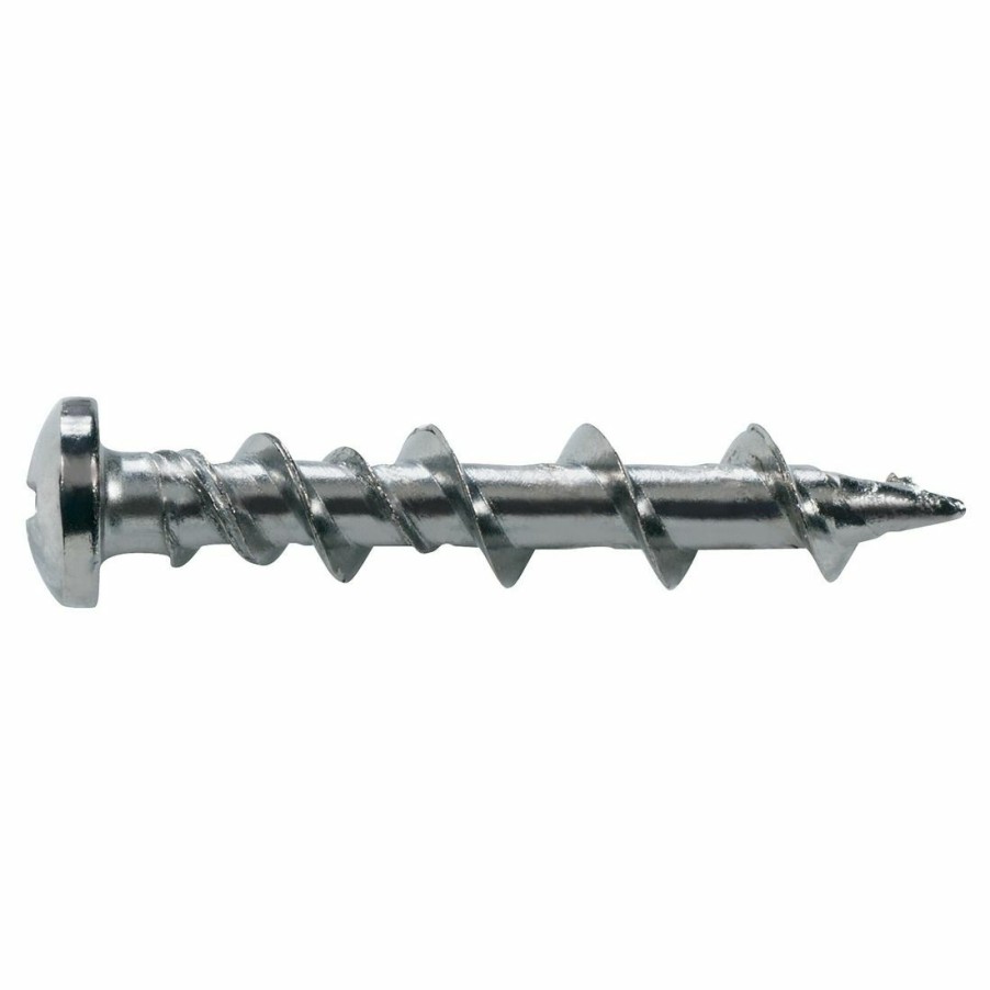 Hardware * | Walldog Chrome Plated Pan Head Phillips Screw & Anchor In One, 42005, 3/16 In X 1-1/4 In