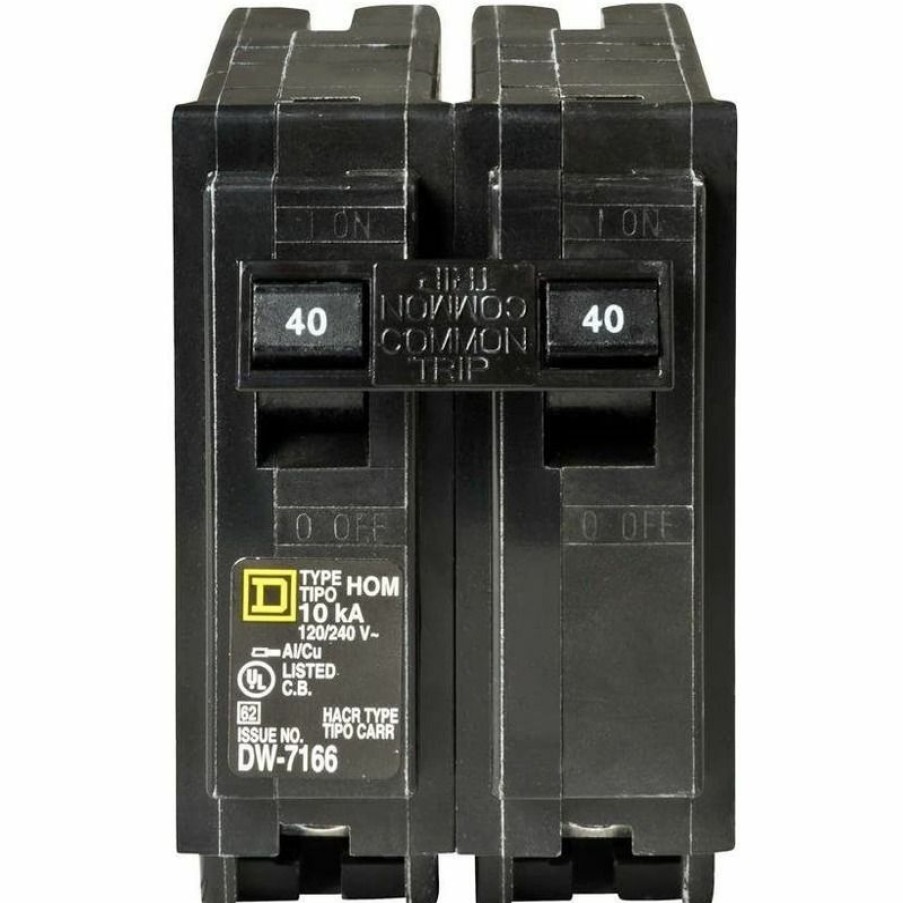 Paints & Stains * | Square D Homeline Circuit Breaker 2-Pole, 40A, 120 / 240 V, 10 Ka, Hom240Cp