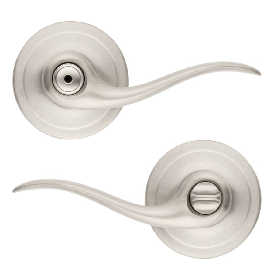 Hardware * | Kwikset Tustin Bed / Bath Lever, 97300-817, Satin Nickel