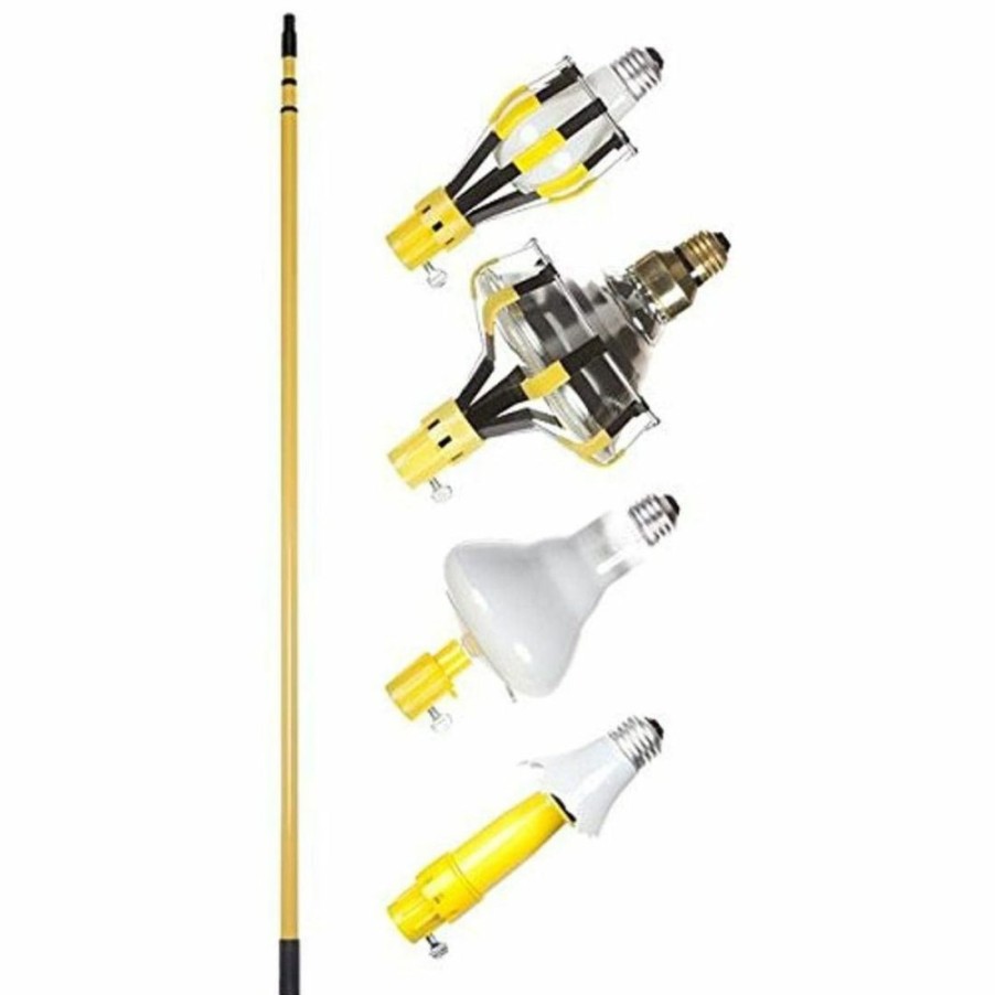 Paints & Stains * | Bayco Light Bulb Changer W/ 3-Section Steel Pole & 3 Changer Heads, Lbc-600Sdl, 11 Ft