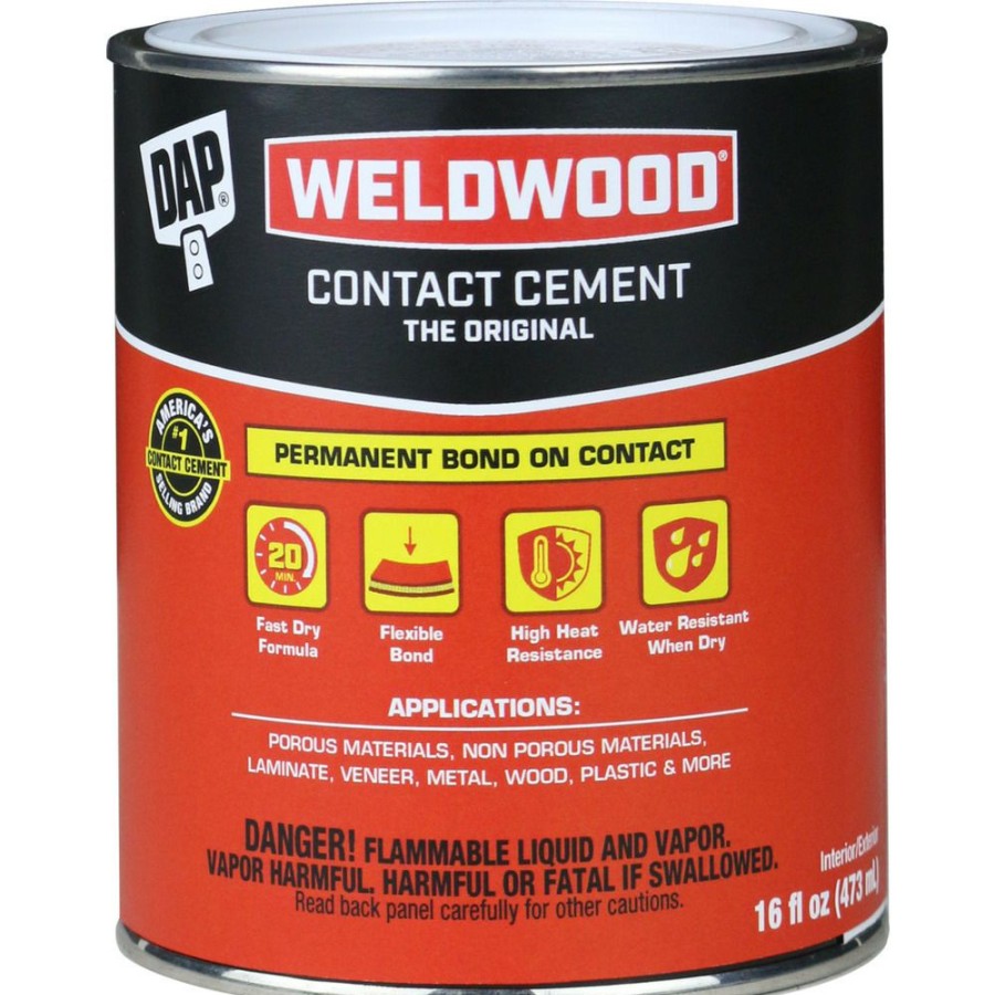 Tape & Adhesive * | Dap Weldwood Original Contact Cement, 7079800271, 16 Oz