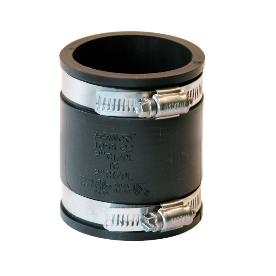 Plumbing * | Fernco 2 In Ci/Pl To 2 In Ci/Pl Flexible Pvc Coupling, P1056-22