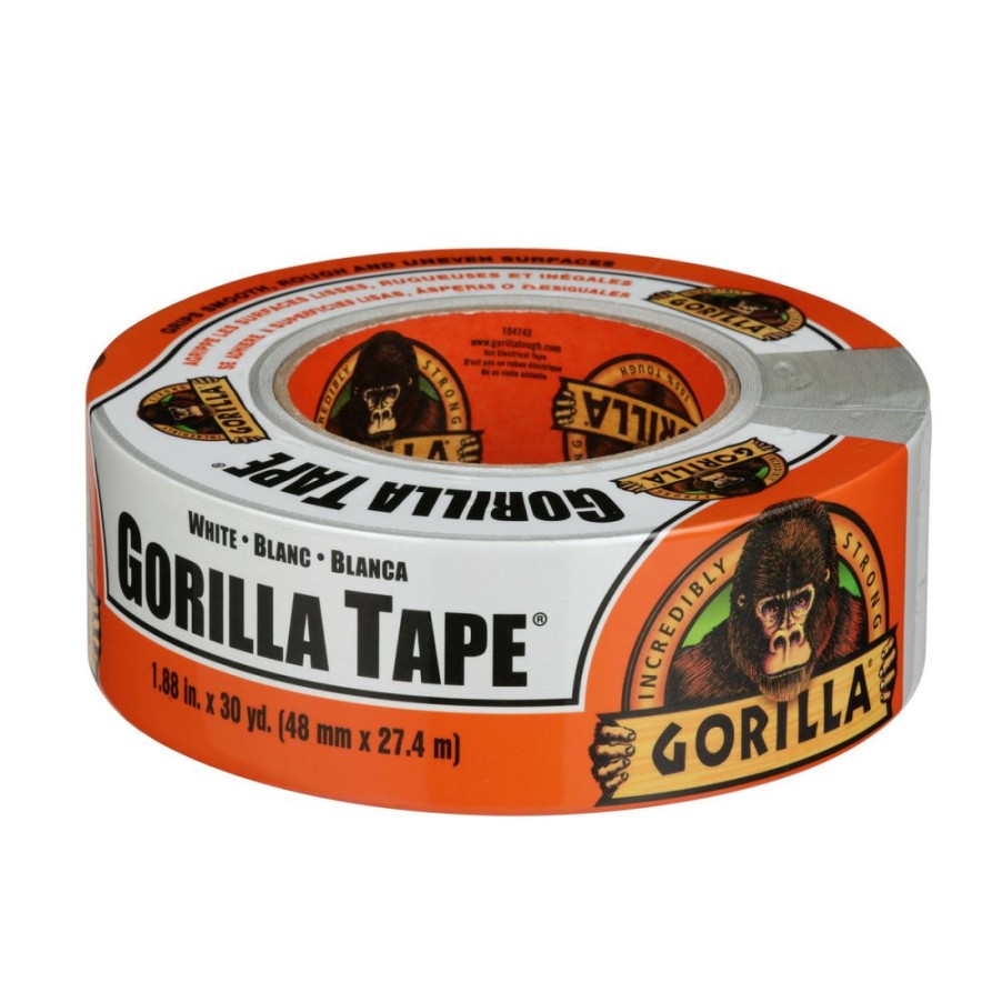 Tape & Adhesive * | Gorilla Duct Tape, 6025001, White, 30 Yd