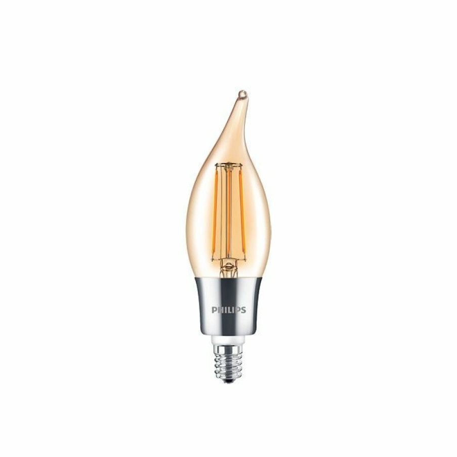 Paints & Stains * | Philips Led Dimmable Candelabra,4.5 Watts (40 Watt Equivalent), Warm White, 300 Lumens, 537613