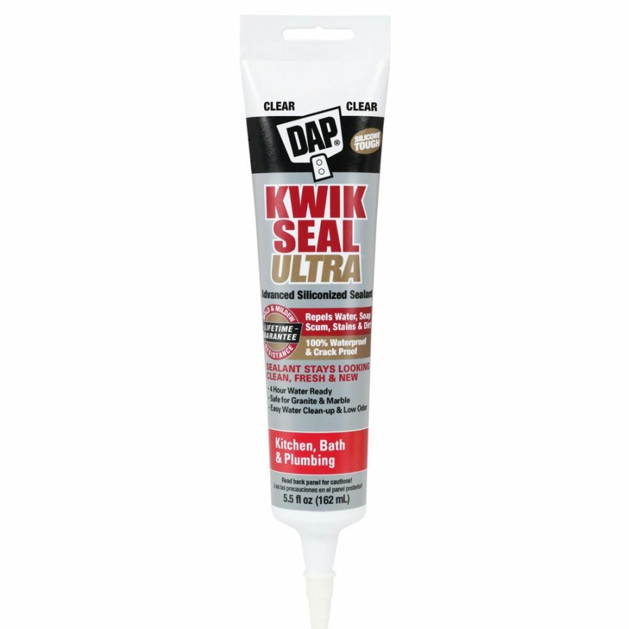 Tape & Adhesive * | Dap Kwik Seal Ultra Sealant, 7079818915, Clear, 5.5 Oz